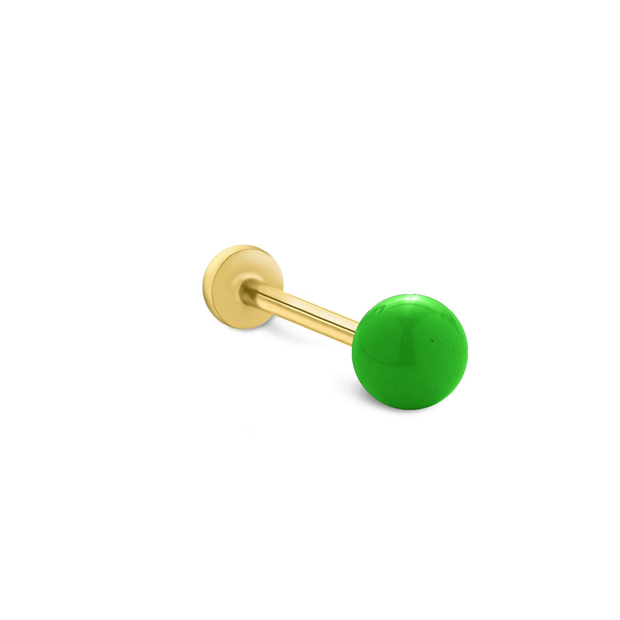 Yeşil Top Tragus Piercing
