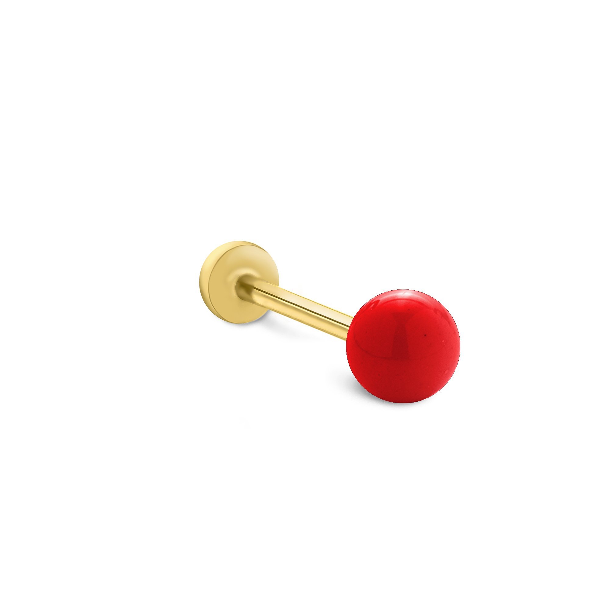 Kırmızı Top Tragus Piercing