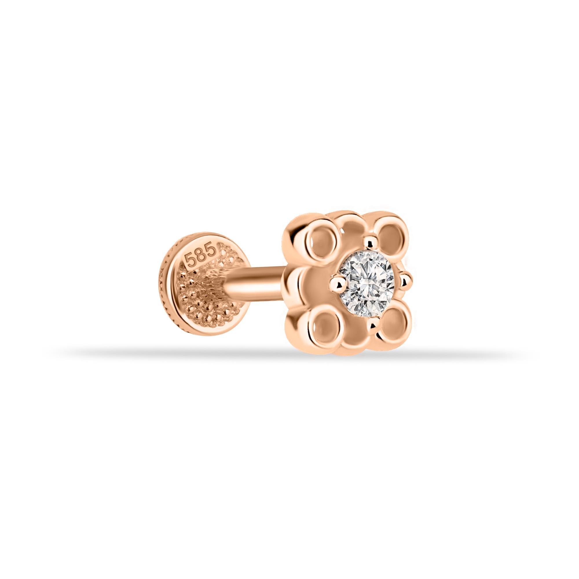 Taşlı 4 Daireli Minimal Tragus Piercing