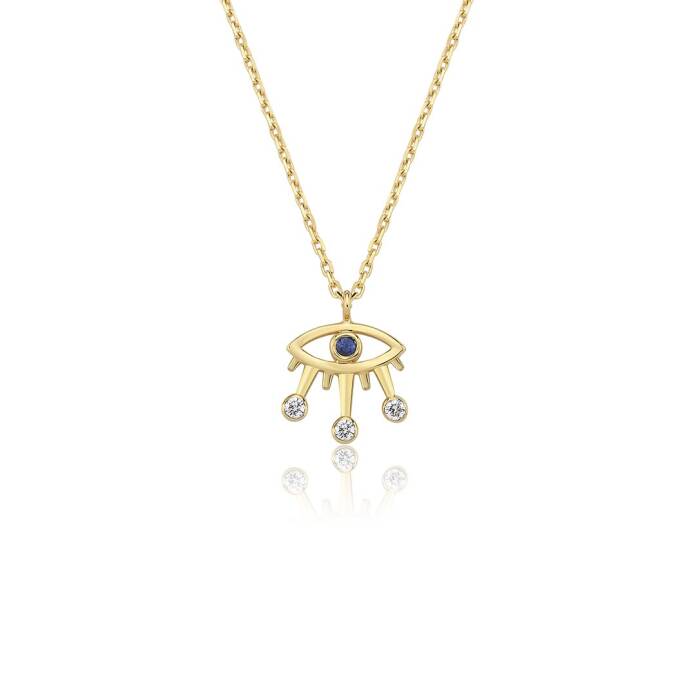 0.06 Ct Kirpik Pırlanta Kolye - 2