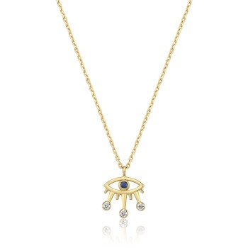 0.06 Ct Kirpik Pırlanta Kolye - 4