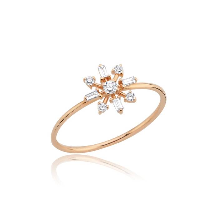 0.16 Ct Quil Pırlanta Taşlı Yüzük - 2