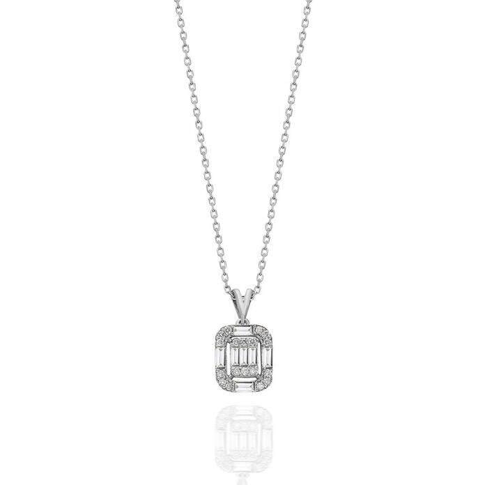 0.24 Ct Pırlanta Lia Baget Kolye - 3
