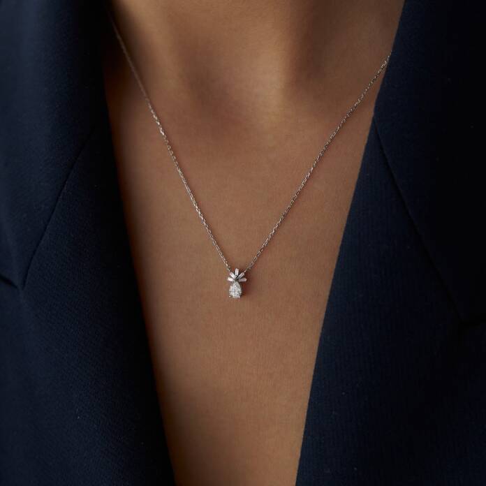 0.25 Ct Pırlanta Anka Kolye - 2