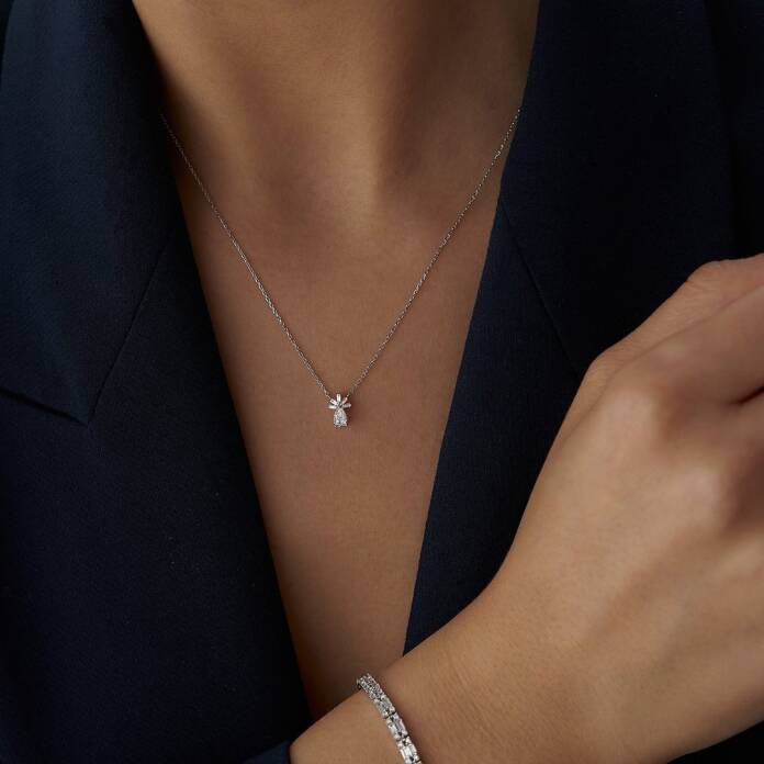 0.25 Ct Pırlanta Anka Kolye - 3