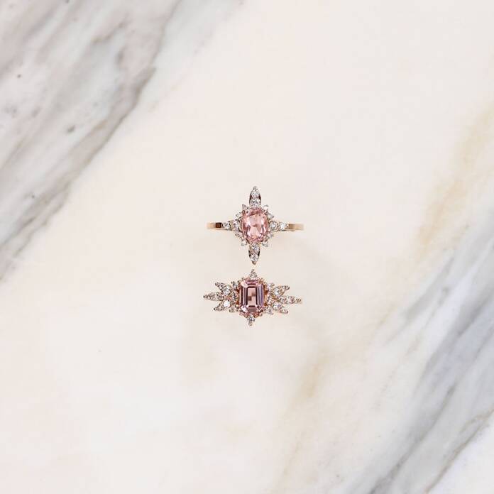 0.29 Ct Pırlanta Morganite Yüzük - 2
