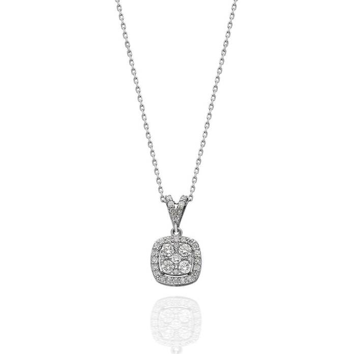 0.30 Ct Pırlanta Coronet Kolye - 3