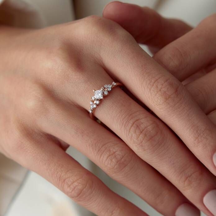 0.36 Ct Pırlanta Queen Yüzük - 1