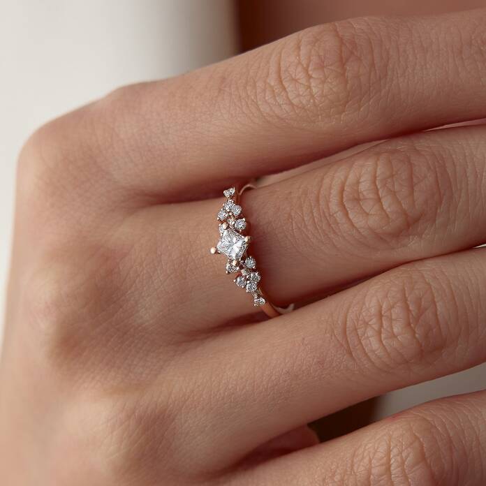 0.36 Ct Pırlanta Queen Yüzük - 3