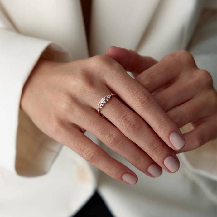 0.36 Ct Pırlanta Queen Yüzük - 4