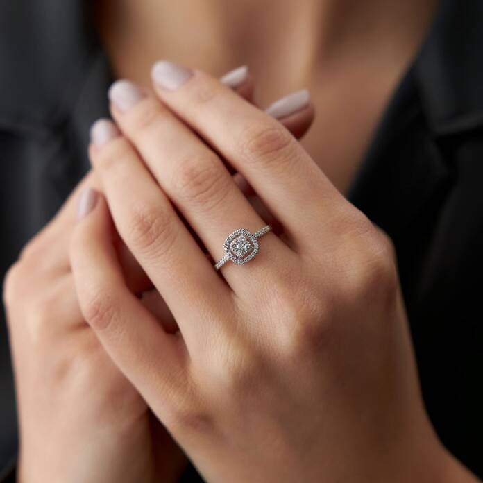 0.37 Ct Pırlanta Harmony Yüzük - 1