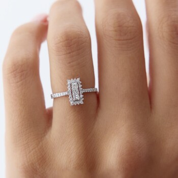 0.37 Ct Pırlanta Heka Yüzük - 1