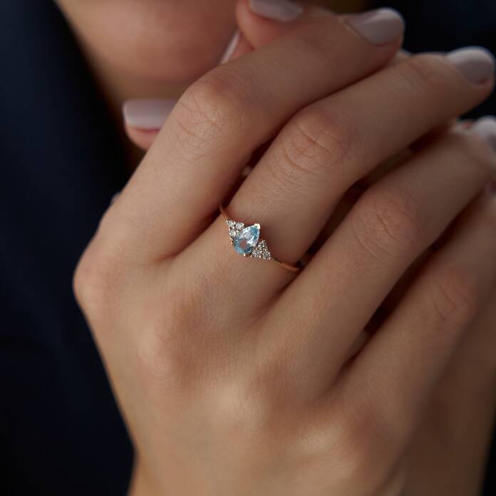 0.40 Ct Pırlanta Queen Oval Yüzük - 2