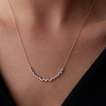 0.52 Ct Pırlanta Queen Kolye - 1