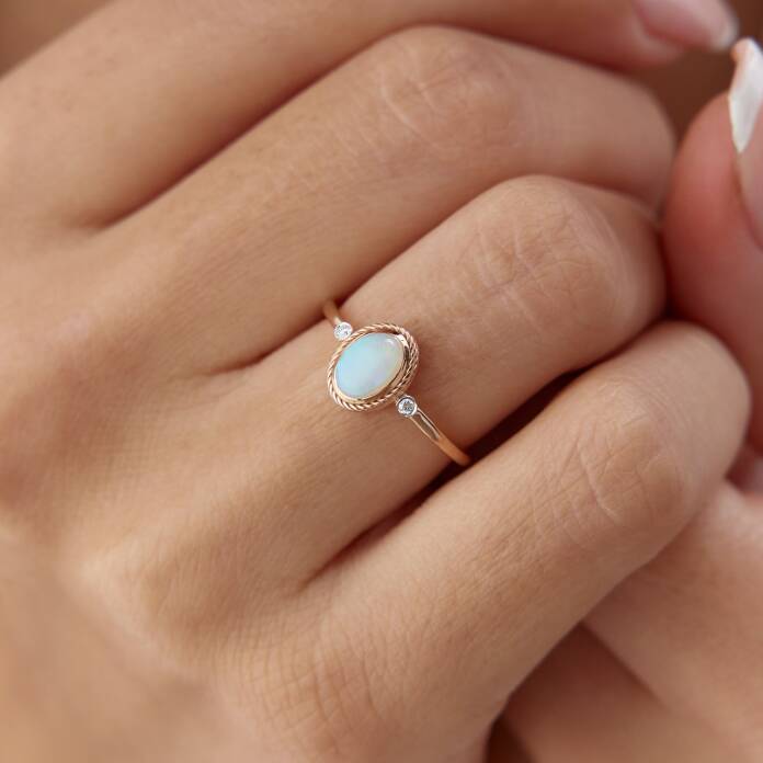 0.55 Ct Pırlanta Aytaşı Yüzük - 1