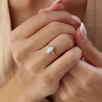 0.55 Ct Pırlanta Aytaşı Yüzük - 2