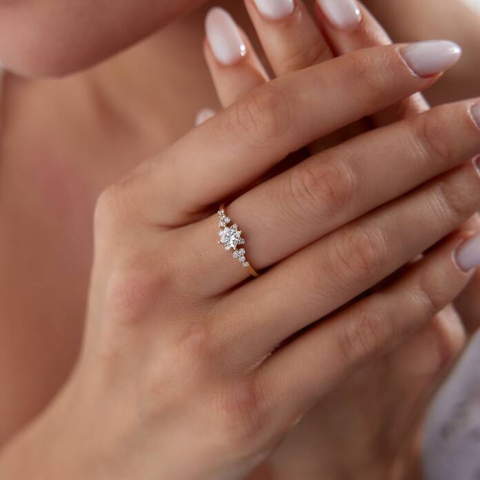 0.61 Ct Pırlanta Yüzük - 1