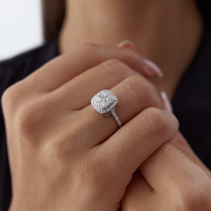 0.78 Ct Pırlanta Harmony Yüzük - 4
