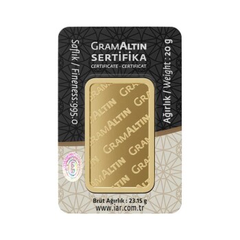 20 Gr 24 Ayar Külçe Altın - 2