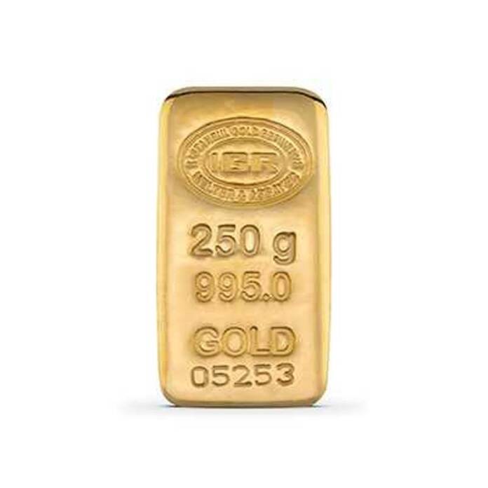 250 Gr 24 Ayar Külçe Altın - 1