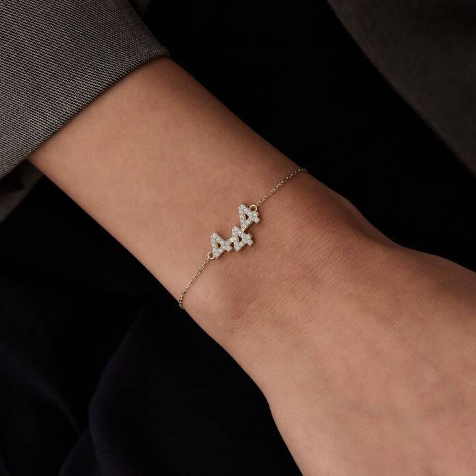 444 Taşlı Manifest Bileklik - 1