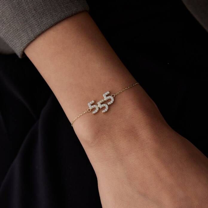 555 Taşlı Manifest Bileklik - 2