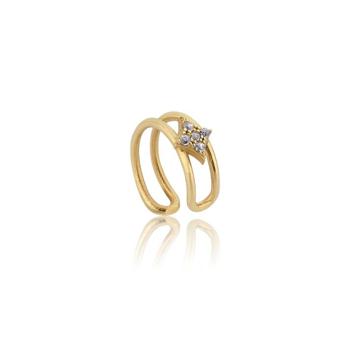 Altın Yıldız Ear Cuff - 1
