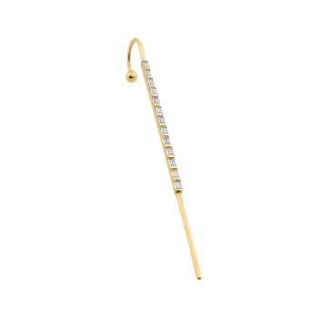 Baget Taşlı Hook Baston Küpe - 1