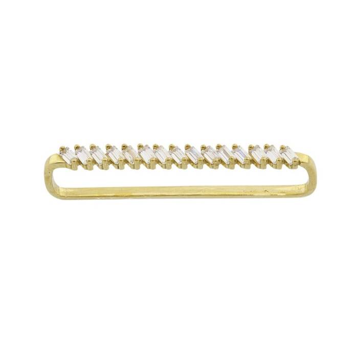Baget Taşlı Industrial Earcuff - 1