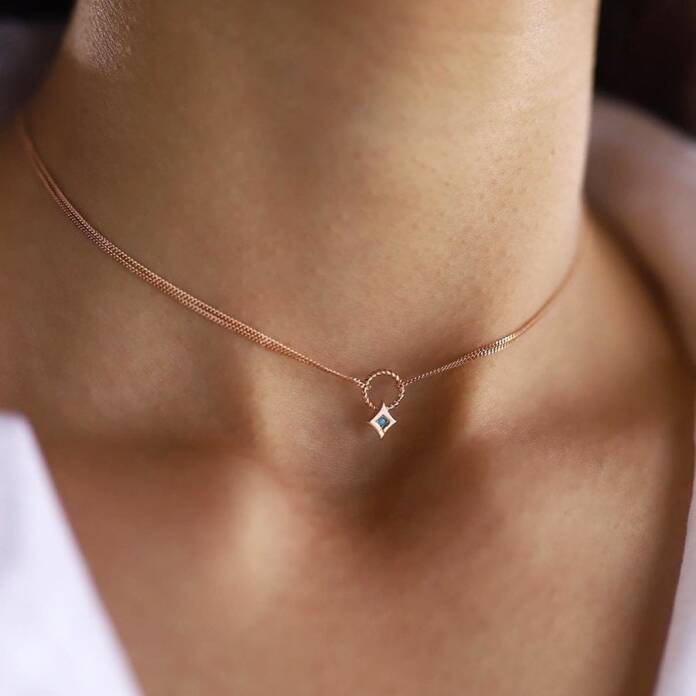 Baklava Model Choker Kolye - 1