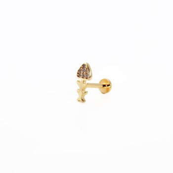 Balık İskeleti Tragus Piercing - 1