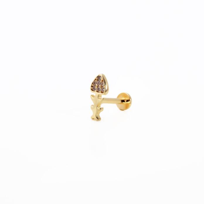 Balık İskeleti Tragus Piercing - 1