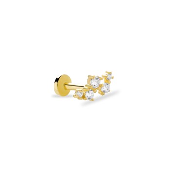 Beş Taşlı Geometrik Model Tragus Piercing - 2