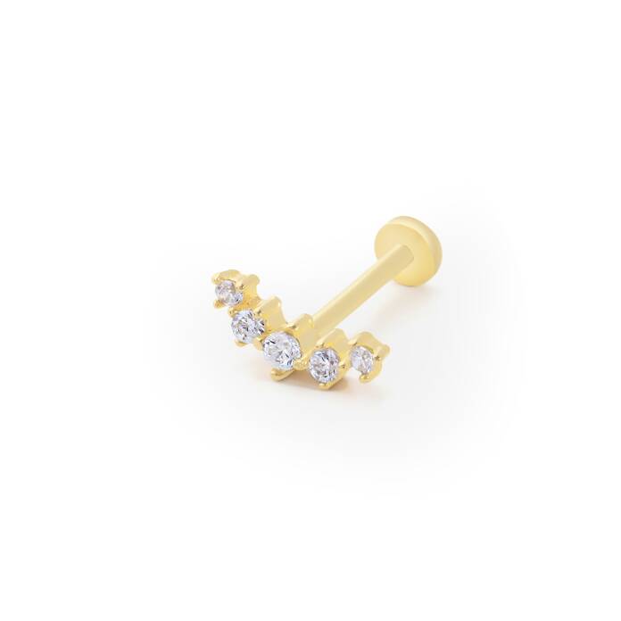 Beş Taşlı Tragus Piercing - 1