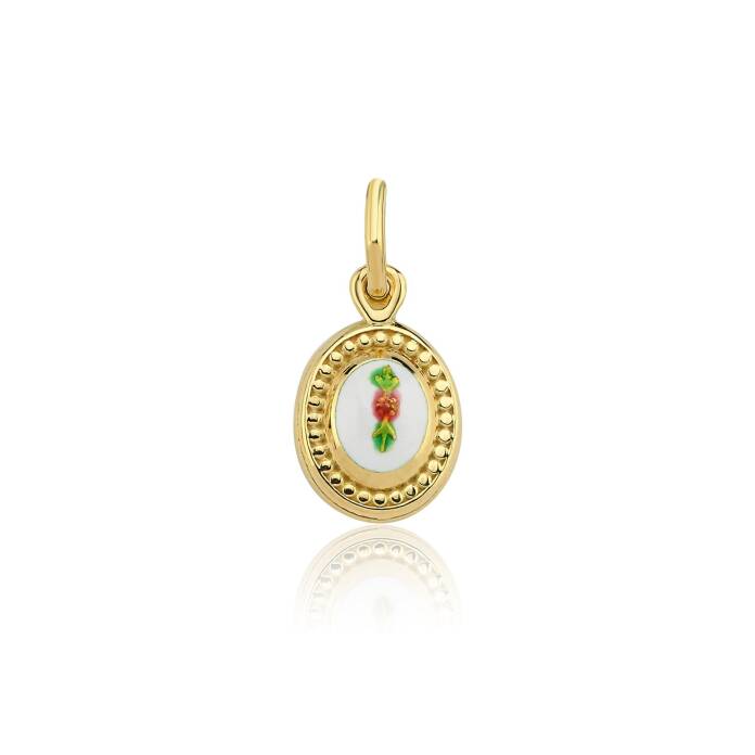 Beyaz Mineli Oval Payon - 1