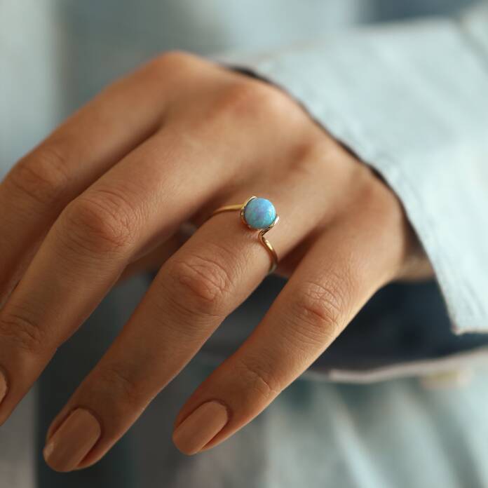 Blue Ay Taşı Yüzük - 1
