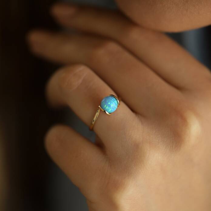 Blue Ay Taşı Yüzük - 2