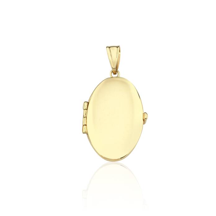 Bold Oval Kapaklı Kolye Ucu - 1