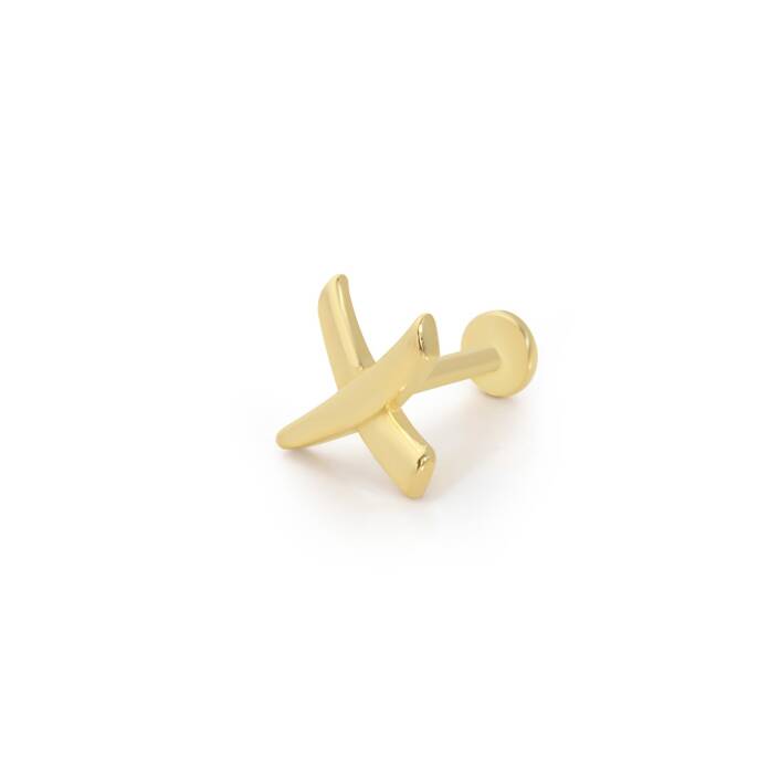 Çarpı Model Tragus Piercing - 1