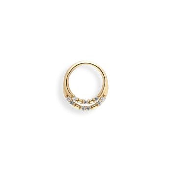 Çift Sıra Taşlı Helix Piercing - 2
