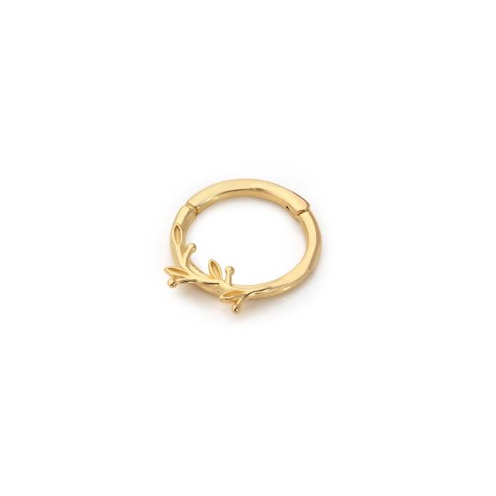 Dallı Yaprak Helix Piercing - 1