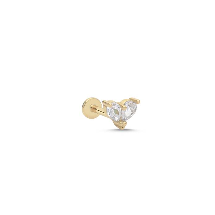Damla Heart Tragus Piercing - 1