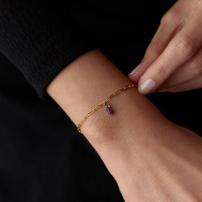 Damla Taşlı Charm Bileklik - 1