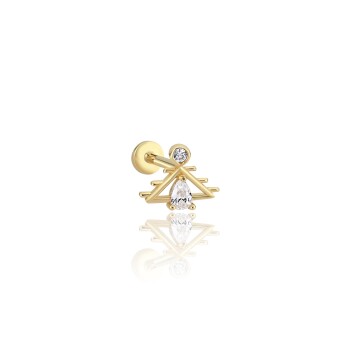 Damla Taşlı Triangle Tragus - 2