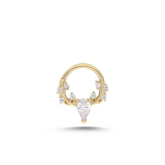 Deer Taşlı Helix Piercing - 1