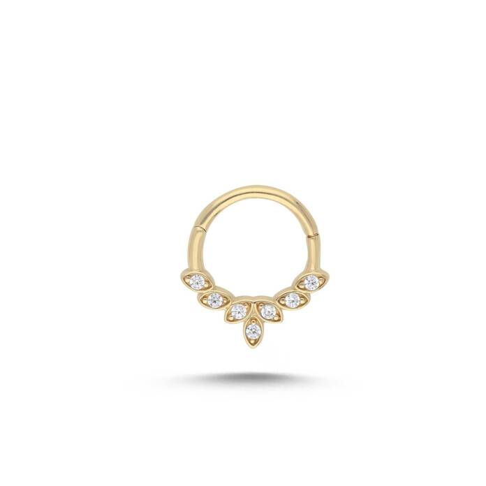 Dizi Yapraklar Helix Piercing - 1