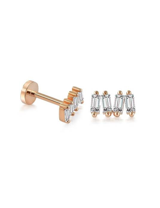 Dört Baget Model Tragus Piercing - 3
