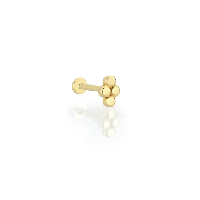 Dörtlü Yuvarlak Küçük Tragus Piercing - 1