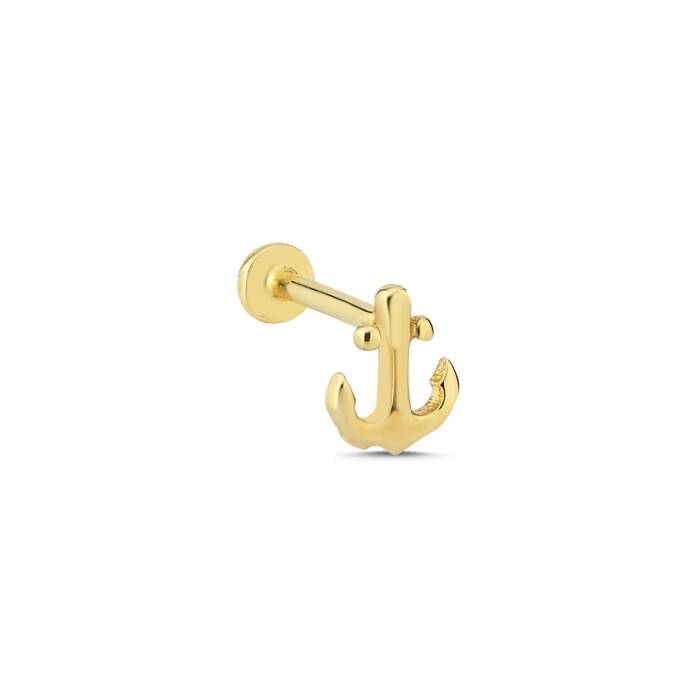 Düz Çapa Model Tragus Piercing - 1