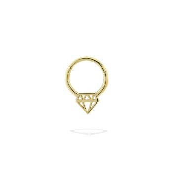 Elmas Motifli Helix Piercing - 1